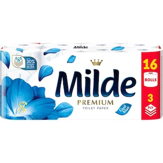 Milde | Hartie igienica Cool Blue 3 straturi 16 role