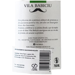 Vila Babiciu | Vin alb Sauvignon Blanc 0.75L