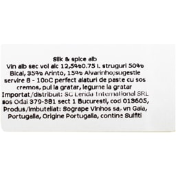 Silk&Spice | Vin alb sec 0.75L