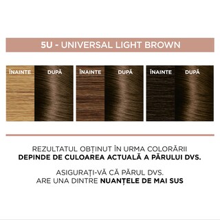 L'Oreal Paris | Vopsea pentru par 5U Universal Light Brown