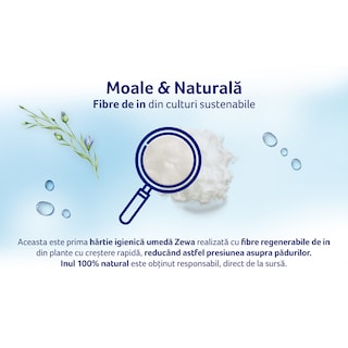 Zewa | Exclusive | Hartie igienica umeda Sensitive, 80 bucati