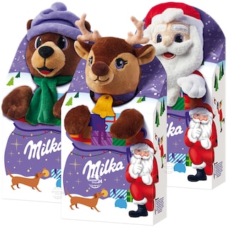 Milka | Mix ciocolata cu lapte si jucarie de plus, diverse modele 96g