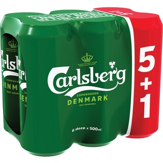 Carlsberg | Bere blonda  5+1x0.5L