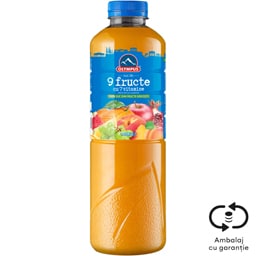 Suc de 9 fructe cu 7 vitamine  1L