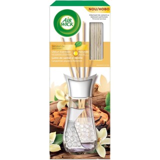Air Wick | Odorizant de camera cu betisoare Lemn de santal si vanilie 30ml