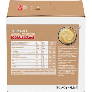 Nescafe | Dolce Gusto | Cafea decofeinizata Cortado Espresso Macchiato, 16 capsule