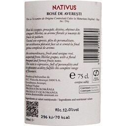 Nativa | Vin rose de Averesti 0.75L