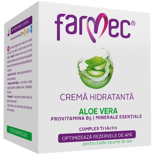 Farmec | Crema hidratanta cu Aloe Vera 50ml