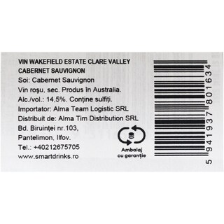 Wakefield | Vin rosu sec Estate Clare Valley 0.75L