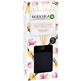 Botanica | Odorizant de camera cu betisoare de ratan cu parfum de vanilie si magnolie 80ml