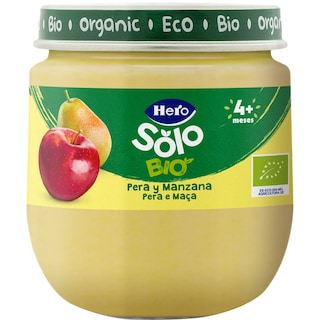 Hero Baby | Piure ecologic de pere si mere, +4 luni 120g