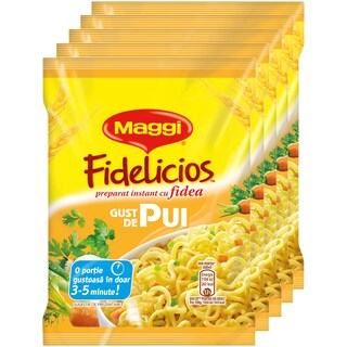 Maggi | Fidea instant cu gust de pui 5x59.2g