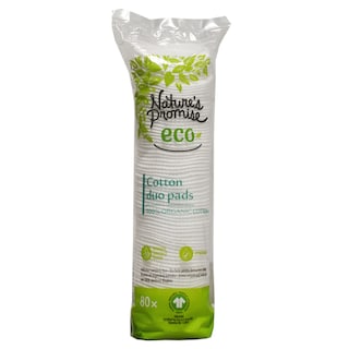 Nature's Promise Eco | Dischete pentru demachiere, din bumbac ecologic, 80 bucati