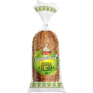 Vel Pitar | Campeneasca Paine din grau integral cu maia 600g
