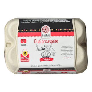 Gusturi romanesti | Oua cod 1 marime M, 6 bucati