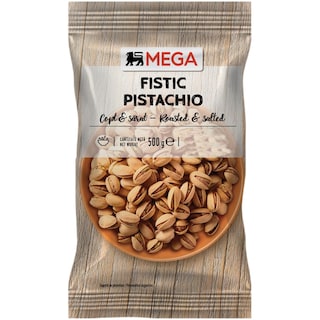 MEGA | Fistic copt si sarat 500g