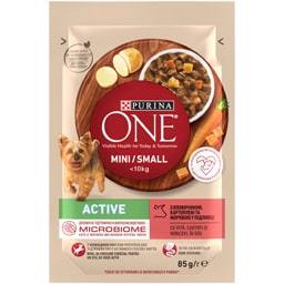 Purina One | Mini | Hrana umeda pentru caine adult, cu vita si cartofi, in sos 85g