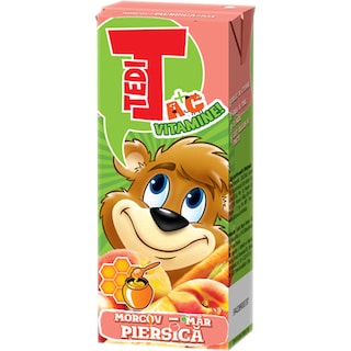 Tedi | Suc de morcovi si fructe cu miere 200ml