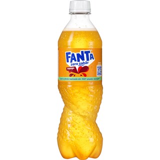 Fanta Zero Zahar | Bautura racoritoarea carbogazoasa cu gust de mango 0.5L