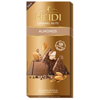 Heidi | Caramel Nuts | Ciocolata cu lapte cu migdale 80g