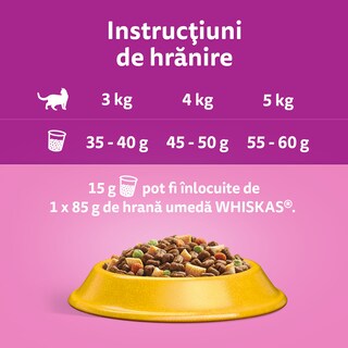 Whiskas | Hrana uscata pentru pisici sterilizate, cu pui 800g