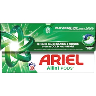 Ariel | Detergent Mountain Spring, 30 capsule