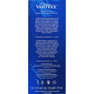 Chateau Vartely | Vin alb Vartely Ice Wine Riesling Dulce 375ml