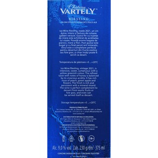 Chateau Vartely | Vin alb Vartely Ice Wine Riesling Dulce 375ml