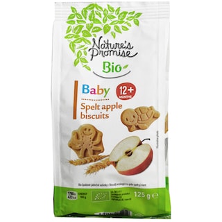 Nature's Promise Bio | Biscuiti ecologici cu grau spelt si mere 125g
