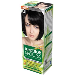 Loncolor | Natura | Vopsea pentru par 1.0 Negru intens