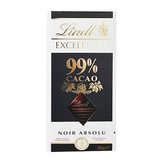 Lindt | Excellence | Ciocolata neagra 99% cacao 50g