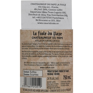 La Fiole | Cheateauneuf | Vin La Fiole du Pape  750ml