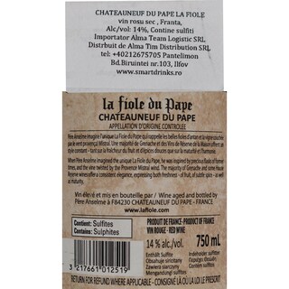 La Fiole | Cheateauneuf | Vin La Fiole du Pape  750ml