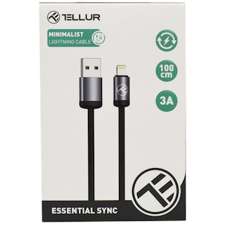 Tellur | Cablu minimalist USB la Lightning, 1m