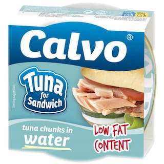 Calvo | Ton bucati in sos natur pentru sandvici 142g