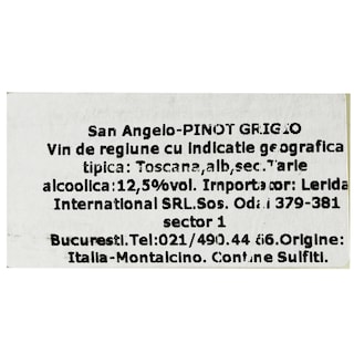 Banfi | Vin alb sec San Angelo Pinot Grigio 0.75L