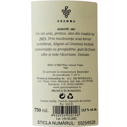 Casa Olteanu | Gramma | Vin alb Aligote 0.75l