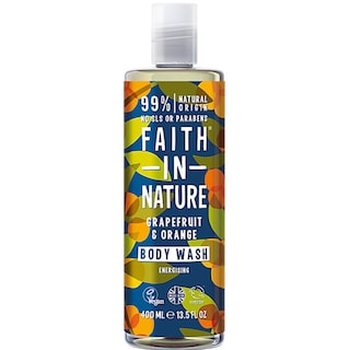 Faith in nature | Gel de dus natural, energizant, cu grapefruit si portocala 400ml