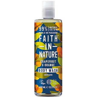 Faith in nature | Gel de dus natural, energizant, cu grapefruit si portocala 400ml