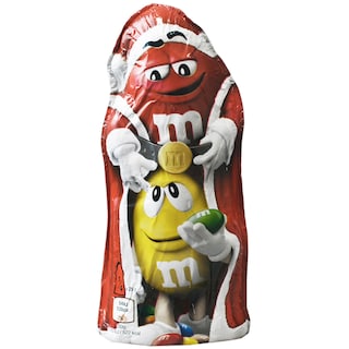 m&m's | Figurina de ciocolata Mos Craciun cu drajeuri de ciocolata 100g