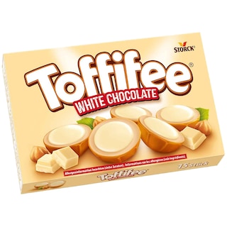 Toffifee | Praline cu alune, nuga si caramel acoperite cu ciocolata alba 125g