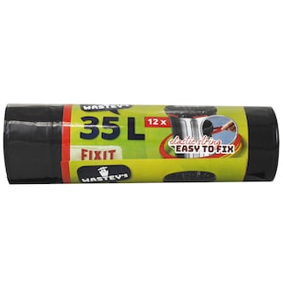 Wastey’s | Saci menajeri cu banda elastica 35L, 12 bucati