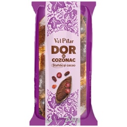 Cozonac cu stafide si cacao 500g