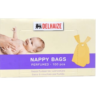 Delhaize | Pungi parfumate pentru scutece, 100 bucati
