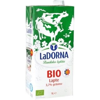 LaDORNA | Lapte ecologic UHT 3.7% grasime 1L