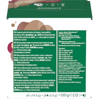 Starbucks | Cafea Cappuccino, 2x6 capsule