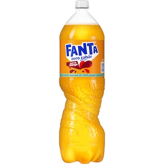 Fanta Zero Zahar | Bautura racoritoare carbogazoasa mango 2L