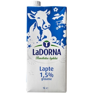 LaDORNA | Lapte ultrapasteurizat 1.5% grasime 1L