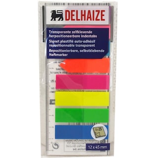 Delhaize | Index autoadeziv, 8 culori x 25 buc.
