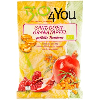 BIO4YOU | Dropsuri bio cu catina si rodie 75g